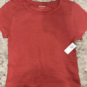 Old Navy Coral Crew Neck Tee